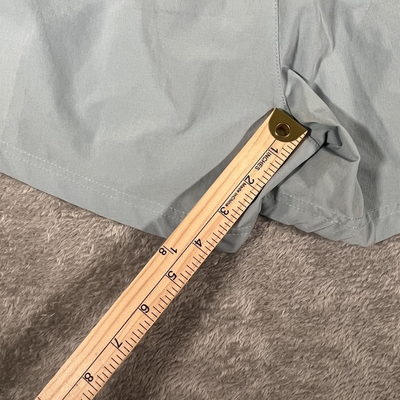 YoungLA Shorts Mens Medium Light Blue Lined Mesh Athletic Drawstring Zip Pocket - Picture 7 of 9